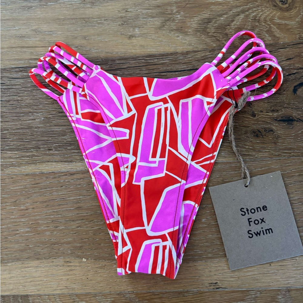 Curacao Geometric Bikini bottoms small